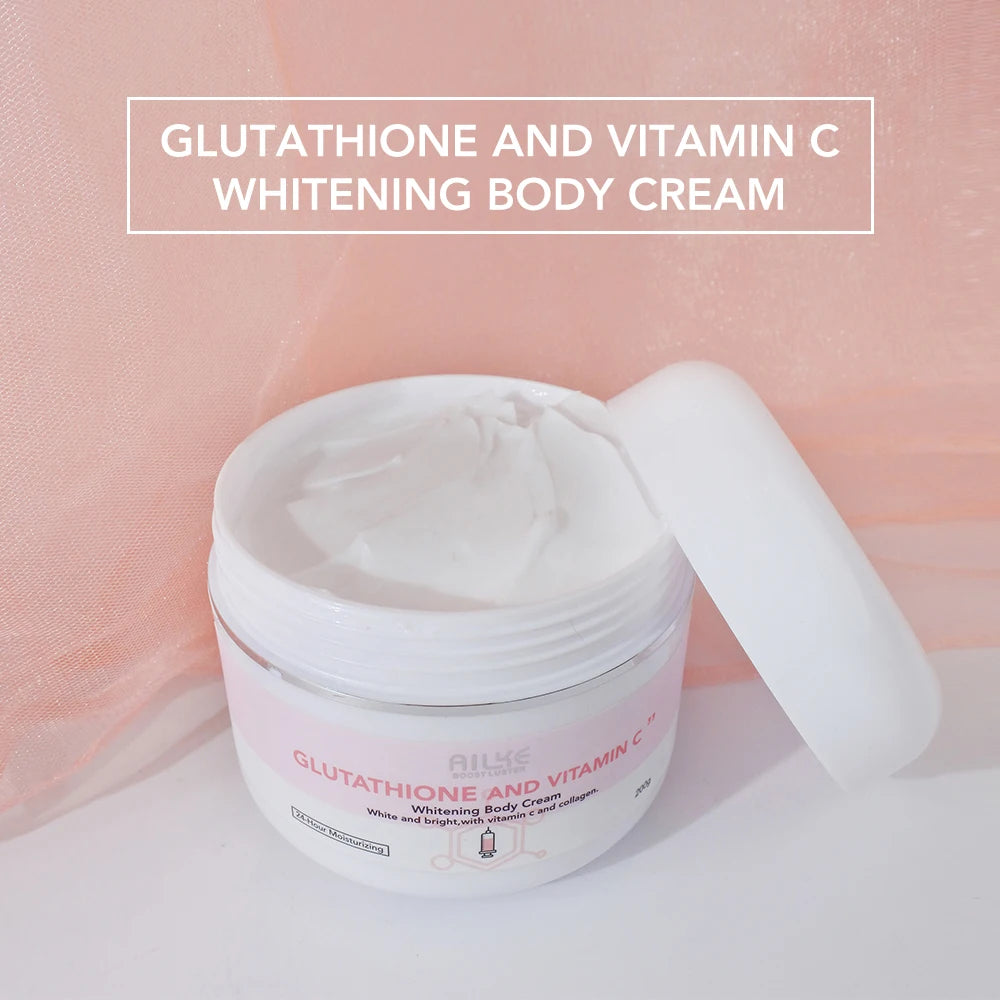 Coffret de soins éclaircissants F AILKE, au glutathion et à la vitamine C, pour une peau plus lumineuse et plus lisse, réduit les taches brunes, nettoie la peau et hydrate.