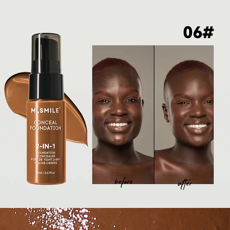 Fond de teint X OFace Matte BBream, anti-cernes longue tenue, imperméable, liquide, couvrance totale, base mate, maquillage professionnel