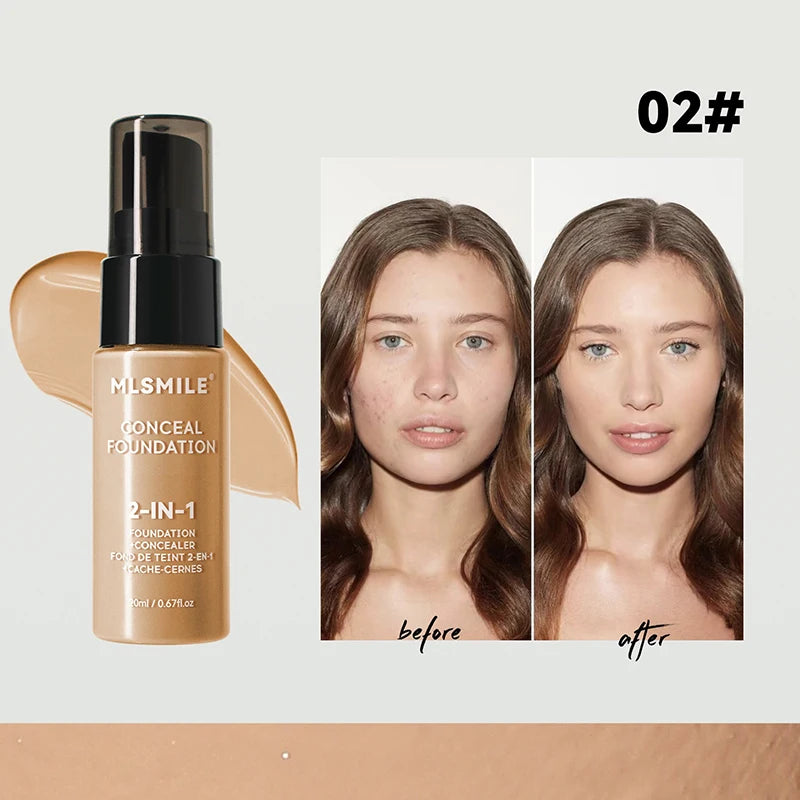 Fond de teint X OFace Matte BBream, anti-cernes longue tenue, imperméable, liquide, couvrance totale, base mate, maquillage professionnel