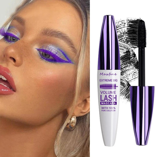 E Mascara tridimensionnel WS 5D violet bleu blanc multicolore base de mascara longue tenue sans bavures longue durée recourbant modelant mas