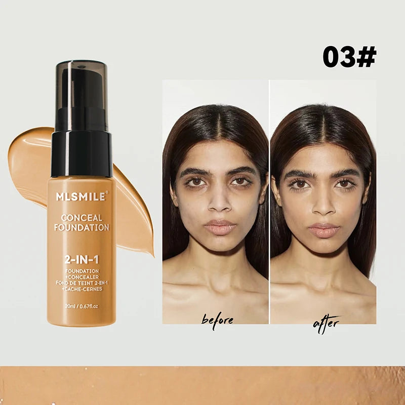 Fond de teint X OFace Matte BBream, anti-cernes longue tenue, imperméable, liquide, couvrance totale, base mate, maquillage professionnel