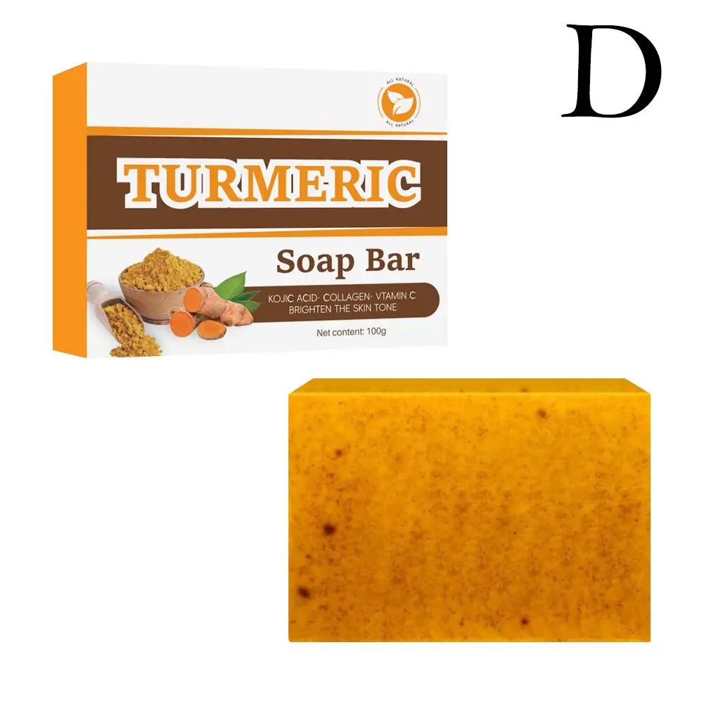C Savon au curcuma nettoyant pour le visage, anti-acné, éclaircissant pour la peau, élimine les boutons, savon artisanal au gingembre éclaircissant