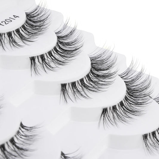 E Faux Cils ToWWX Faux Cils 3/10 Paires Naturel Long Vison Cils Bande Faux Cils Spectaculaires Yeux Complets Extension de Cils Maquillage
