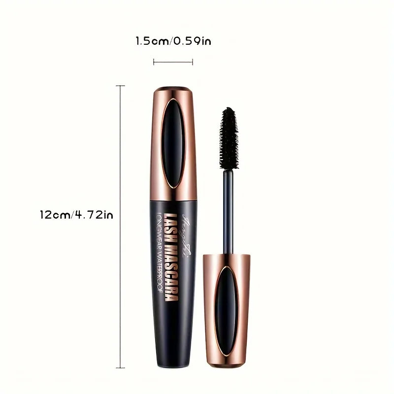 E Mascara WS 4D Lash Cils noirs Waterproof et anti-bavures Longue tenue Sans desquamation Naturel Sans paquets, Exquis toute la journée