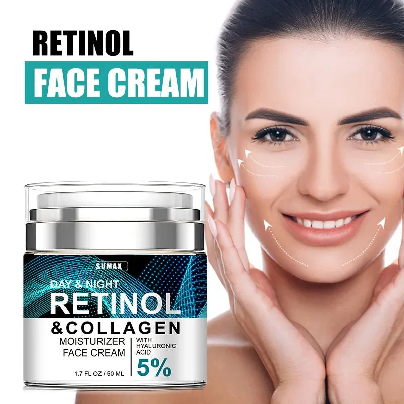 Crème visage anti-âge au rétinol F, hydratante, anti-rides, collagène, acide hyaluronique, soins de la peau, 50 ml