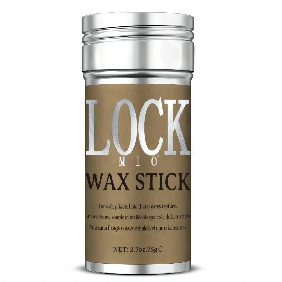 XXX LOCKMIO Bâton de cire capillaire pour femmes et enfants Pommade longue tenue Contrôle les frisottis cassés Cire coiffante pour perruques naturelles