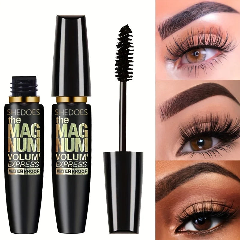 E Mascara WS 4Black, épaississant, allongeant, recourbant, mascara à fibres liquides waterproof