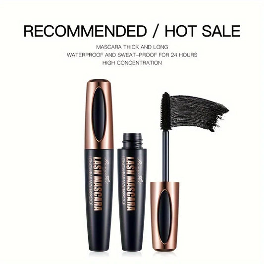 E Mascara WS 4D Lash Cils noirs Waterproof et anti-bavures Longue tenue Sans desquamation Naturel Sans paquets, Exquis toute la journée
