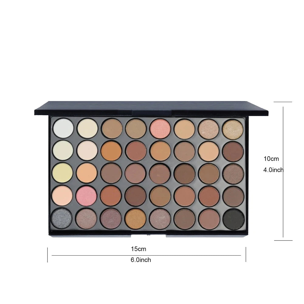 E POPFEEL Palette de fards à paupières 40 couleurs Longue tenue Maquillage facile Palette de fards à paupières marron, Palette de fards à paupières rose