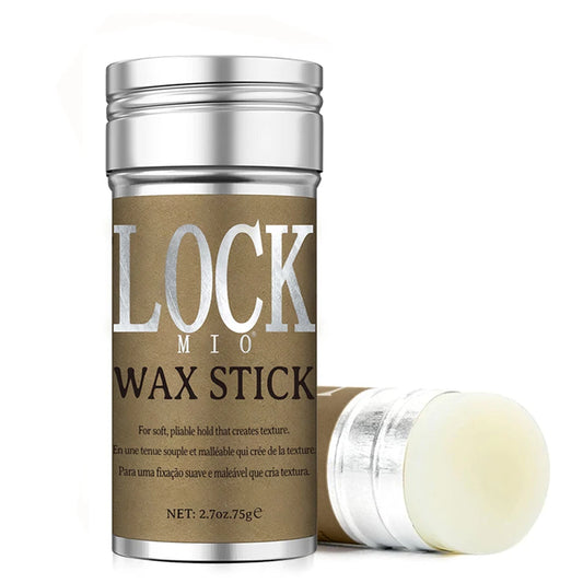 XXX LOCKMIO Bâton de cire capillaire pour femmes et enfants Pommade longue tenue Contrôle les frisottis cassés Cire coiffante pour perruques naturelles