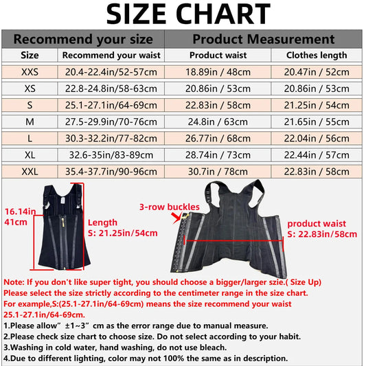 XXY Fajas Colombianas Body Shaper Shapewear Femmes Gilet Hauts Double Compression Taille Trainer Corset Fermeture Éclair Réglable et Crochets