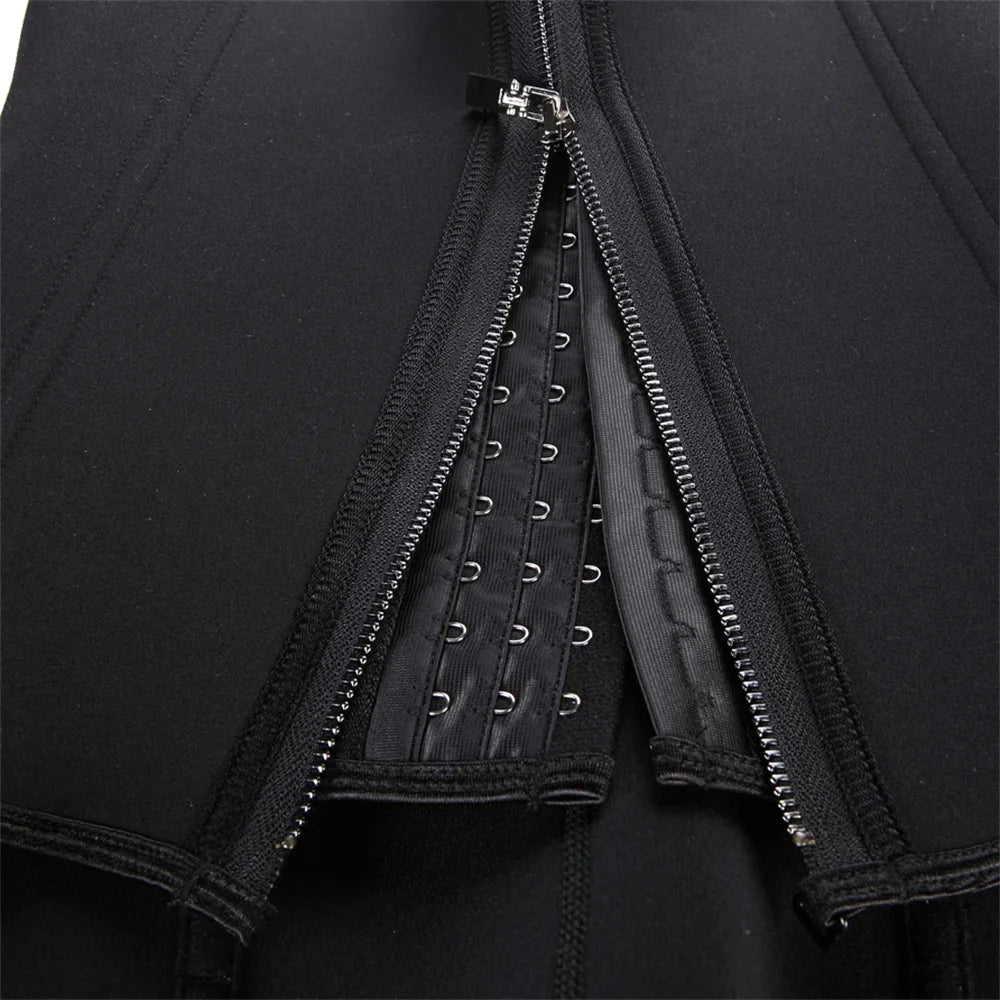 XXY Débardeur gainant à la taille XXY pour femme, fermeture éclair, gainant le ventre, sans manches, vêtements de sport pour femme, sous-vêtements gainants