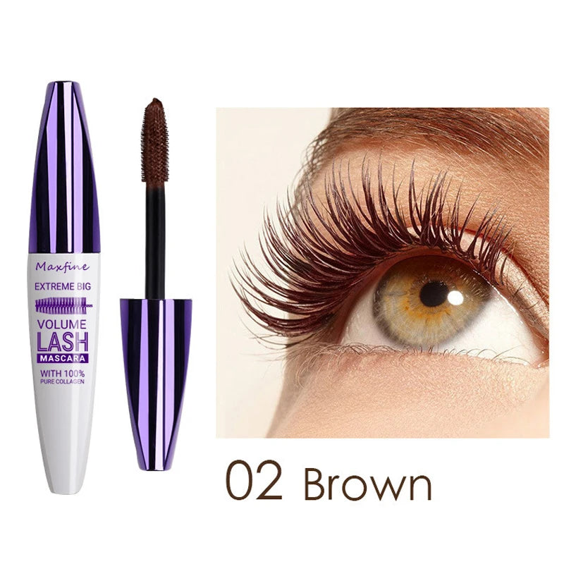 E Mascara tridimensionnel WS 5D violet bleu blanc multicolore base de mascara longue tenue sans bavures longue durée recourbant modelant mas