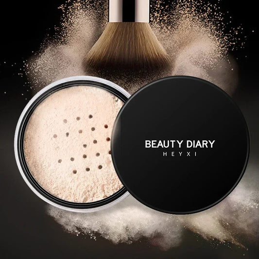 E Poudre libre professionnelle X, contrôle du sébum, anti-transpiration, base mate imperméable, maquillage longue tenue, brume translucide, poudre fixatrice pour le visage