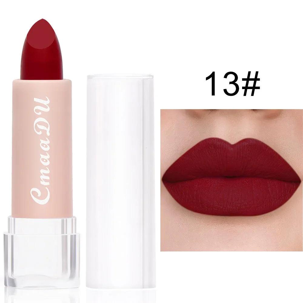 E Rouge à lèvres WS 15 couleurs, maquillage pour les lèvres, sexy, velours mat, longue tenue, imperméable, antiadhésif, cosmétique pour les lèvres