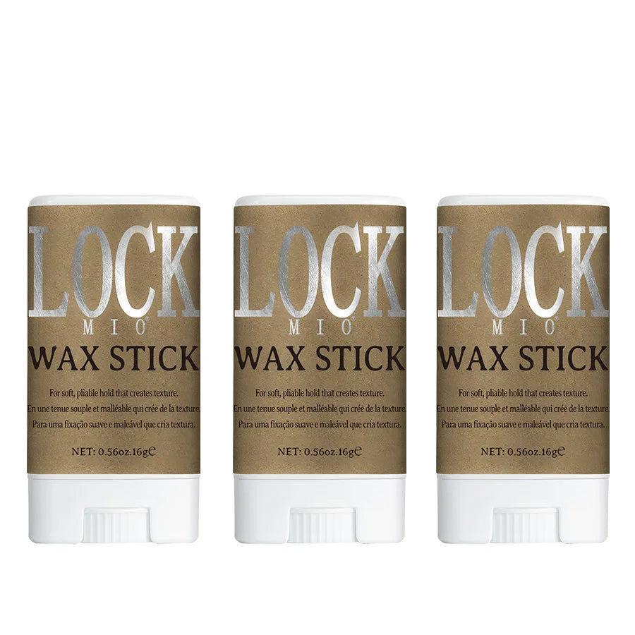 XXX LOCKMIO Bâton de cire capillaire pour femmes et enfants Pommade longue tenue Contrôle les frisottis cassés Cire coiffante pour perruques naturelles