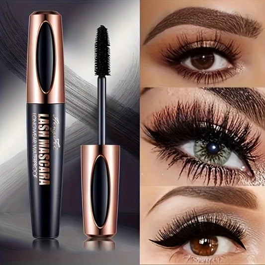 E Mascara WS 4D Lash Cils noirs Waterproof et anti-bavures Longue tenue Sans desquamation Naturel Sans paquets, Exquis toute la journée