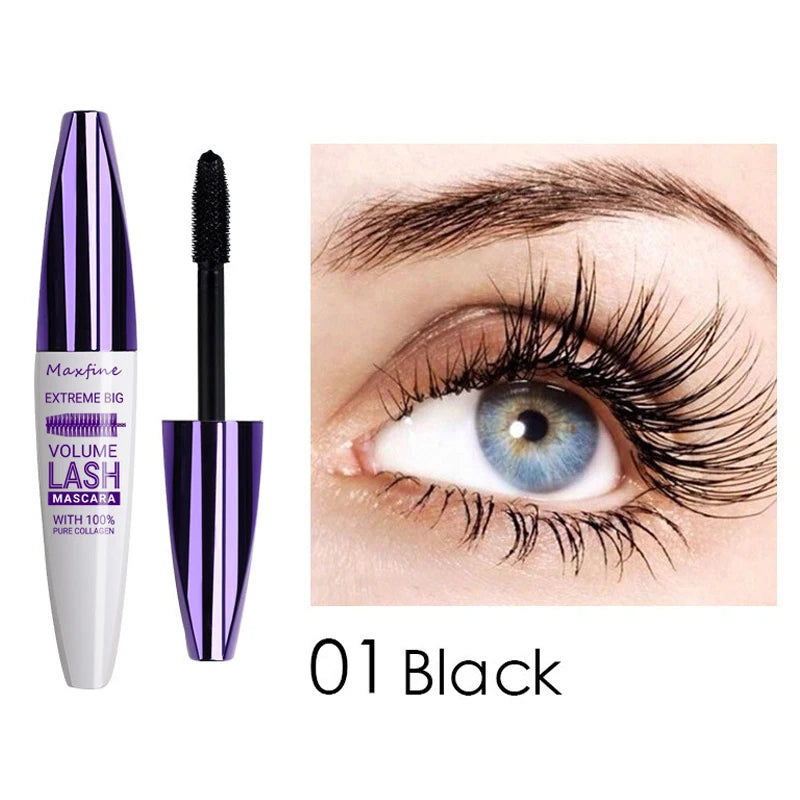 E Mascara tridimensionnel WS 5D violet bleu blanc multicolore base de mascara longue tenue sans bavures longue durée recourbant modelant mas