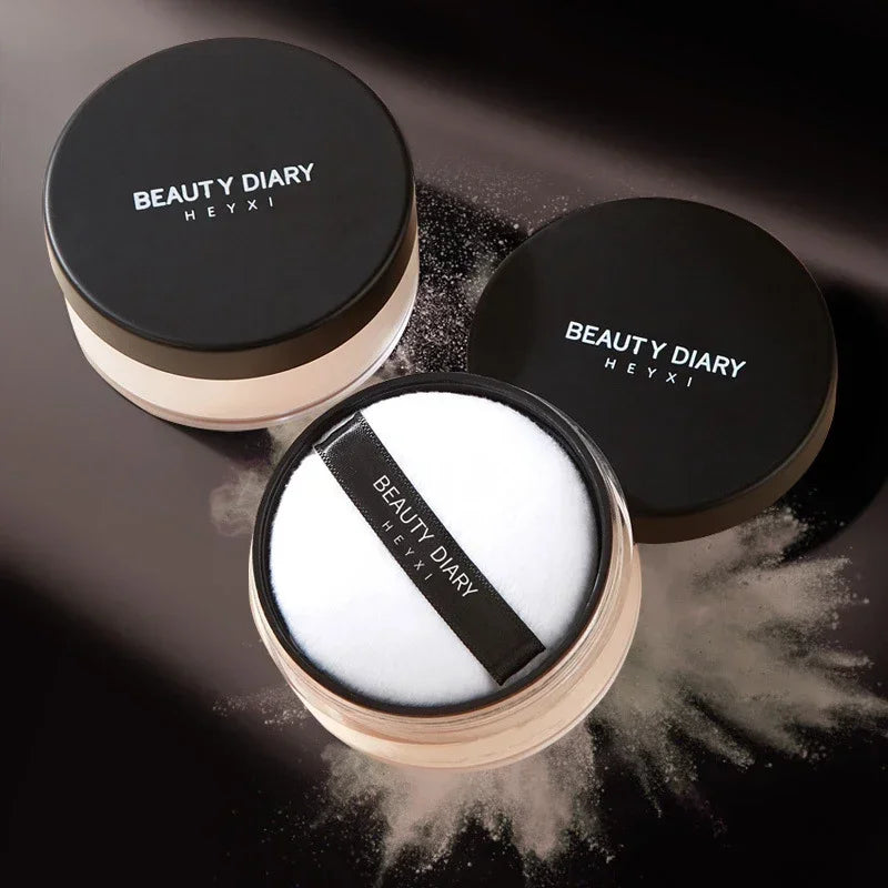 E Poudre libre professionnelle X, contrôle du sébum, anti-transpiration, base mate imperméable, maquillage longue tenue, brume translucide, poudre fixatrice pour le visage
