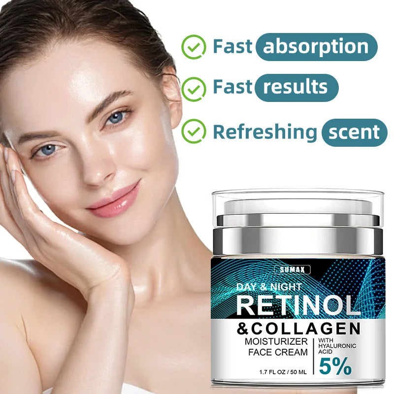 Crème visage anti-âge au rétinol F, hydratante, anti-rides, collagène, acide hyaluronique, soins de la peau, 50 ml