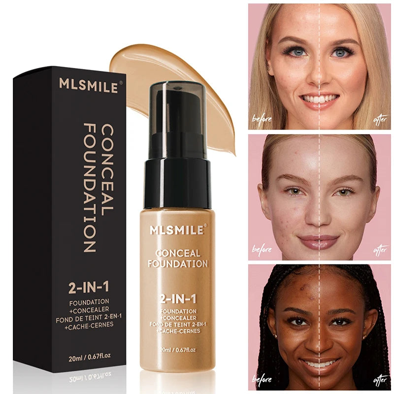 Fond de teint X OFace Matte BBream, anti-cernes longue tenue, imperméable, liquide, couvrance totale, base mate, maquillage professionnel