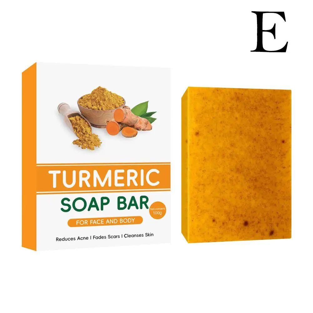C Savon au curcuma nettoyant pour le visage, anti-acné, éclaircissant pour la peau, élimine les boutons, savon artisanal au gingembre éclaircissant