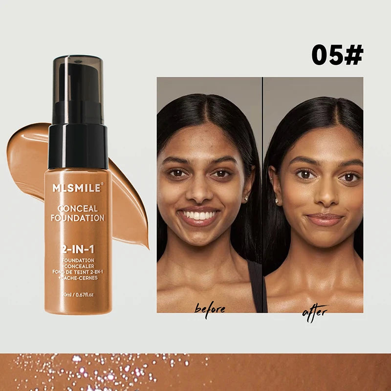 Fond de teint X OFace Matte BBream, anti-cernes longue tenue, imperméable, liquide, couvrance totale, base mate, maquillage professionnel