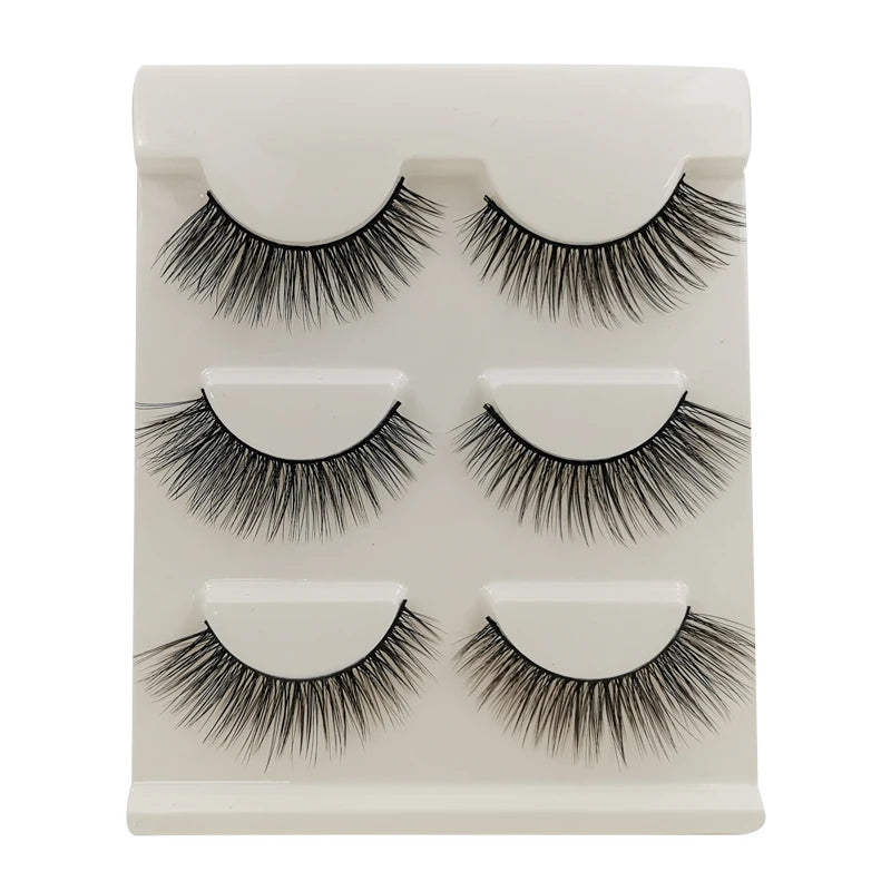 E Faux Cils ToWWX Faux Cils 3/10 Paires Naturel Long Vison Cils Bande Faux Cils Spectaculaires Yeux Complets Extension de Cils Maquillage