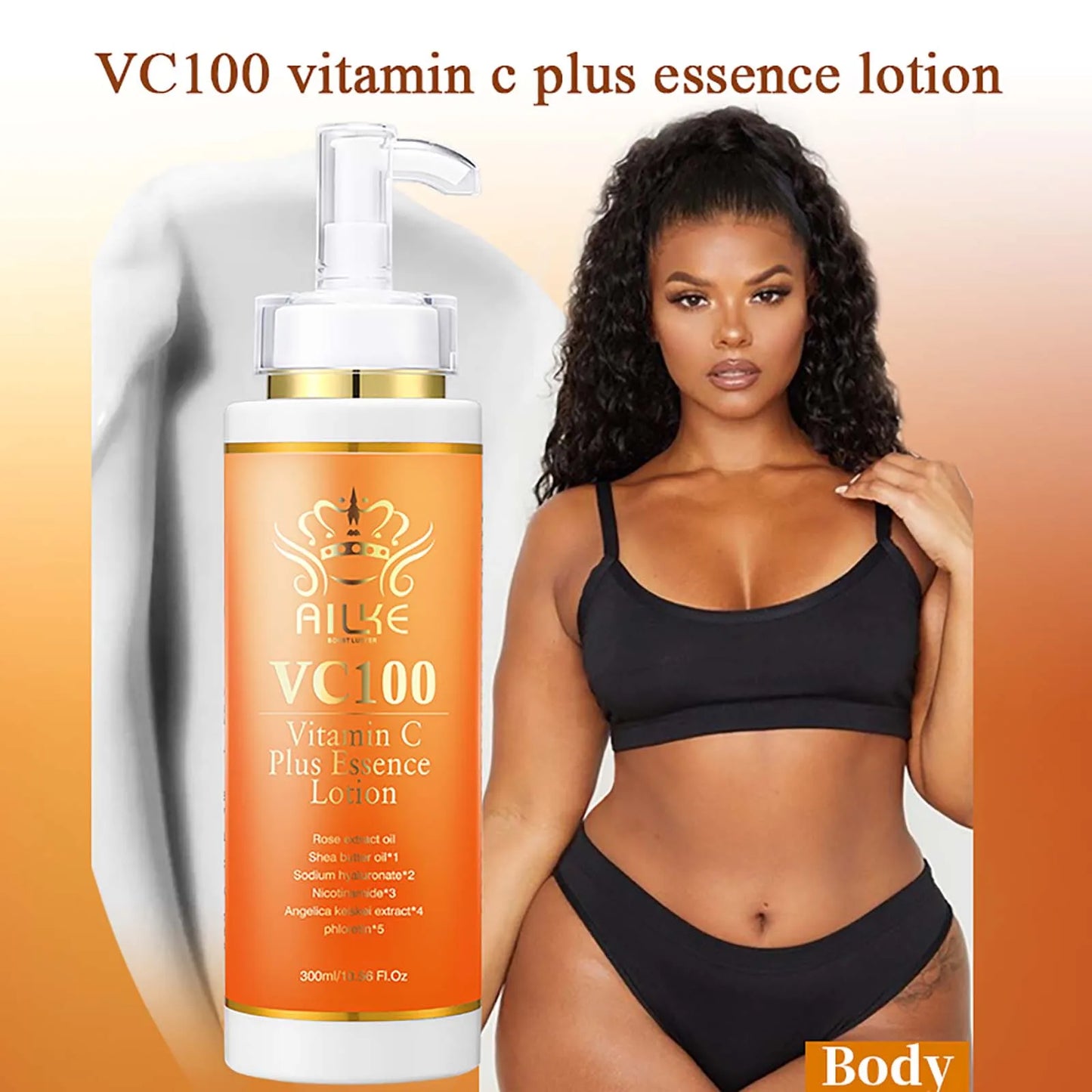 C Kit de blanchiment à la vitamine C F LKE pour femmes, teint uniforme, peau nette, hydratant, anti-rides et anti-âge, ensemble peau éclatante