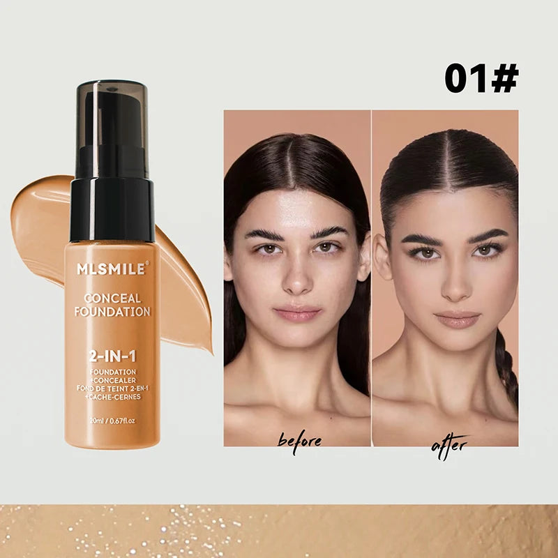 Fond de teint X OFace Matte BBream, anti-cernes longue tenue, imperméable, liquide, couvrance totale, base mate, maquillage professionnel