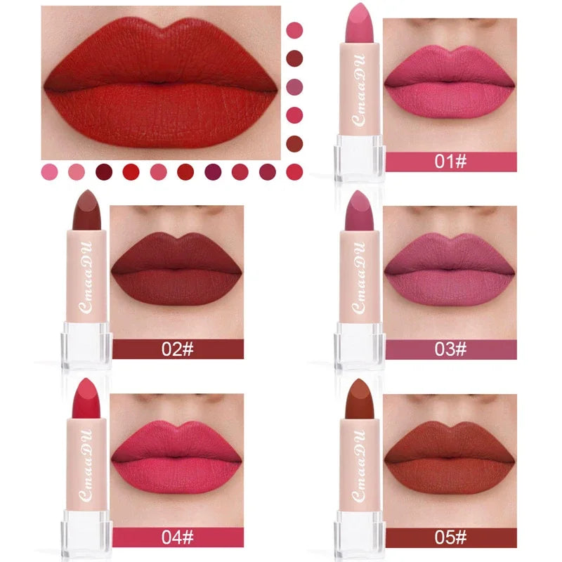 E Rouge à lèvres WS 15 couleurs, maquillage pour les lèvres, sexy, velours mat, longue tenue, imperméable, antiadhésif, cosmétique pour les lèvres