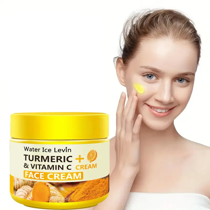 Crème anti-âge au curcuma et à la vitamine C, hydratante, anti-rides, collagène et acide hyaluronique, soins de la peau, cosmétiques, 50 g