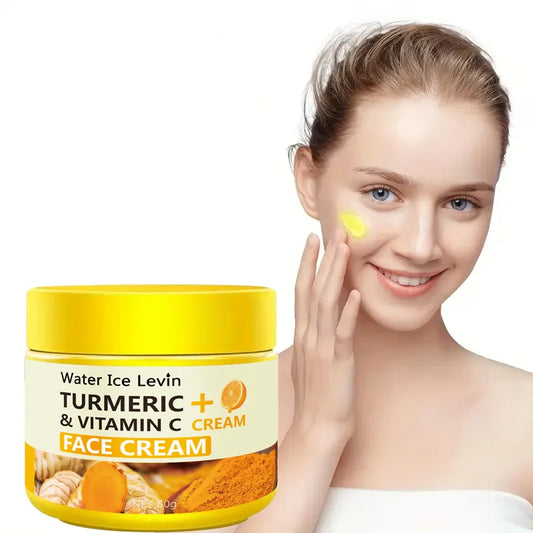 Crème anti-âge au curcuma et à la vitamine C, hydratante, anti-rides, collagène et acide hyaluronique, soins de la peau, cosmétiques, 50 g