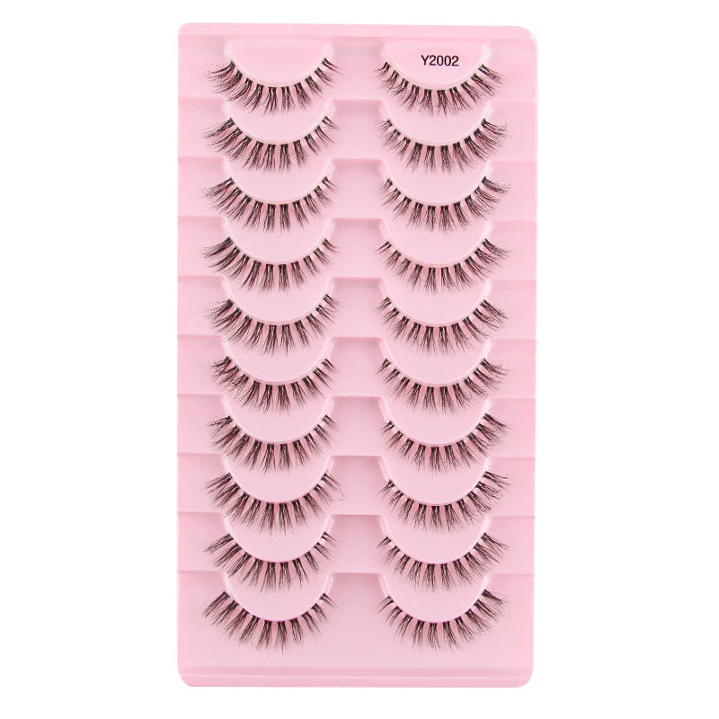 E Faux Cils ToWWX Faux Cils 3/10 Paires Naturel Long Vison Cils Bande Faux Cils Spectaculaires Yeux Complets Extension de Cils Maquillage