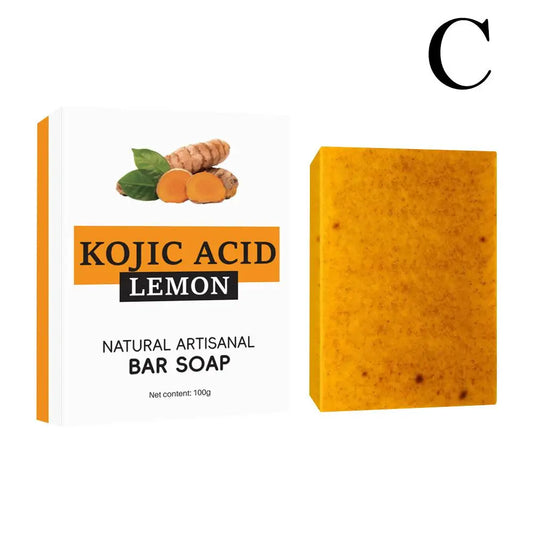 C Savon au curcuma nettoyant pour le visage, anti-acné, éclaircissant pour la peau, élimine les boutons, savon artisanal au gingembre éclaircissant