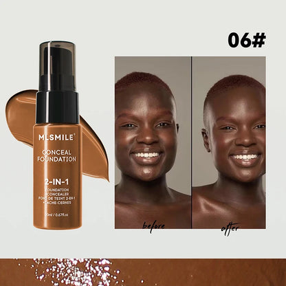 Fond de teint X OFace Matte BBream, anti-cernes longue tenue, imperméable, liquide, couvrance totale, base mate, maquillage professionnel