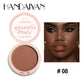 E Poudre compacte mate pour le visage, 8 couleurs, contrôle du sébum pendant 24 heures, fond de teint naturel, couvrance totale, maquillage longue durée et imperméable