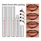 E Crayon à lèvres waterproof WS, pelable, tatouage, brillant à lèvres, waterproof, longue tenue, mat, contour marron, à détacher, tache, cosmétique