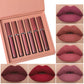E Coffret de 6 rouges à lèvres mats WS, brillant à lèvres lisse et durable, imperméable et hydratant, coffret cadeau de vacances