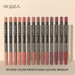 E Coffret crayon à lèvres waterproof WS Rozza, crayon à lèvres léger et précis avec une texture ultra douce et estompable, mat et doux