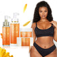 C Kit de blanchiment à la vitamine C F LKE pour femmes, teint uniforme, peau nette, hydratant, anti-rides et anti-âge, ensemble peau éclatante