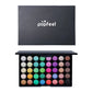 E POPFEEL Palette de fards à paupières 40 couleurs Longue tenue Maquillage facile Palette de fards à paupières marron, Palette de fards à paupières rose
