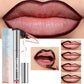 E Crayon à lèvres waterproof WS, pelable, tatouage, brillant à lèvres, waterproof, longue tenue, mat, contour marron, à détacher, tache, cosmétique