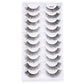 E Faux Cils ToWWX Faux Cils 3/10 Paires Naturel Long Vison Cils Bande Faux Cils Spectaculaires Yeux Complets Extension de Cils Maquillage