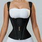 XXY Fajas Colombianas Body Shaper Shapewear Femmes Gilet Hauts Double Compression Taille Trainer Corset Fermeture Éclair Réglable et Crochets