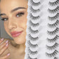 E Faux Cils ToWWX Faux Cils 3/10 Paires Naturel Long Vison Cils Bande Faux Cils Spectaculaires Yeux Complets Extension de Cils Maquillage