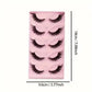 E Lot de 5 paires de faux cils œil de chat, extensions de cils allongées, vente en gros