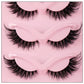 E Lot de 5 paires de faux cils œil de chat, extensions de cils allongées, vente en gros